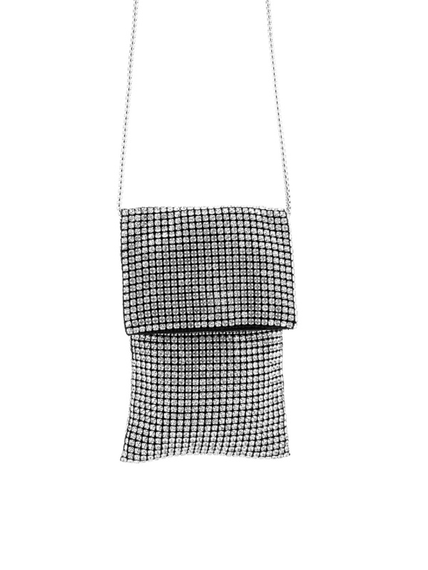 WOMEN'S TEXTILE BAG WITH STONES