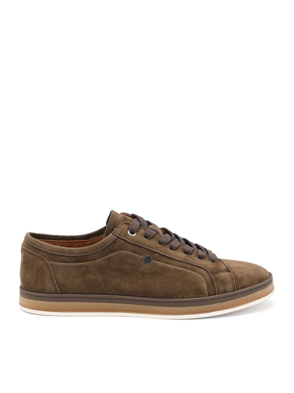 MEN'S NATURAL SUEDE SHOES IN BROWN COLOR