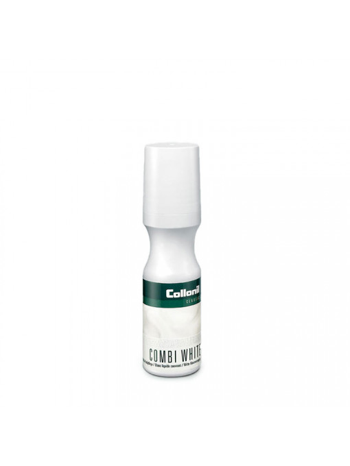 Бяла боя за обувки от гладка кожа и текстил COMBI WHITE