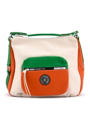 WOMEN'S BAG IN BEIGE WITH FRONT POCKET