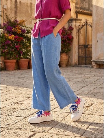WOMEN'S SPORTS SHOES MADE OF GENUINE LEATHER WITH MULTICOLOR DESIGN