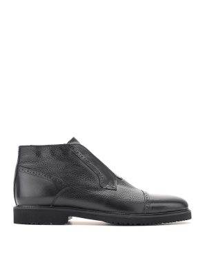 MEN'S BOOTS MADE OF GENUINE LEATHER IN BLACK COLOR