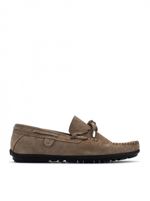 MEN'S DARK BEIGE NATURAL SUEDE DAILY LOAFERS