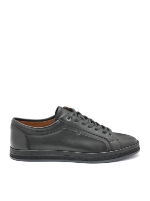 MEN'S GENUINE LEATHER SHOES IN CLASSIC BLACK COLOR