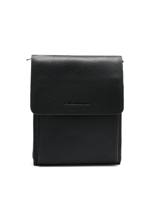 MEN'S SHOULDER BAG MADE OF ECO LEATHER IN BLACK COLOR