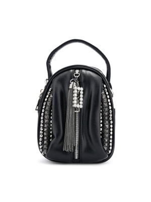 SMALL WOMEN'S BAG WITH PENDANTS AND STONES
