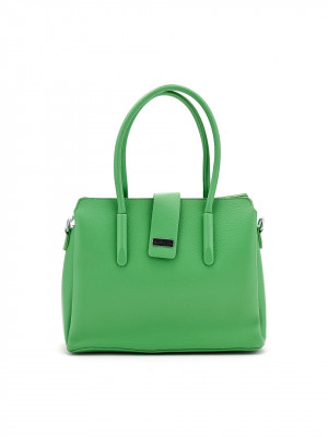 WOMEN'S STYLISH ECO LEATHER BAG IN FRESH GREEN COLOR