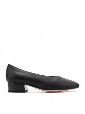 WOMEN'S GENUINE LEATHER THICK LOW HEEL SHOES