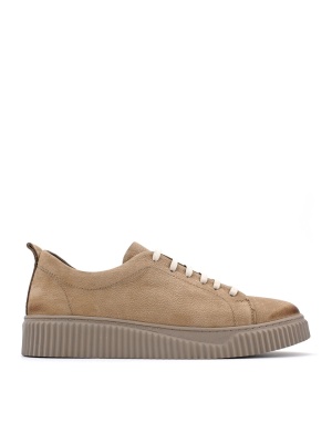 MEN'S BEIGE NATURAL NUBUCK DAILY SHOES