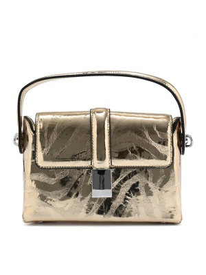 LADIES' ELEGANT BAG WITH GOLDEN LACQUER COATING