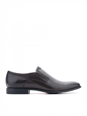 MEN'S ELEGANT GENUINE LEATHER SHOES IN BROWN COLOR