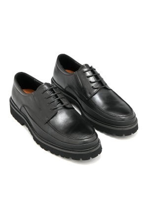 MEN'S SHOES MADE OF GENUINE LEATHER WITH THICK SOLE AND ELEGANT LINE