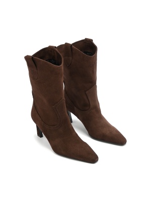 WOMEN'S BOOTS MADE OF NATURAL SUEDE IN COWBOY STYLE