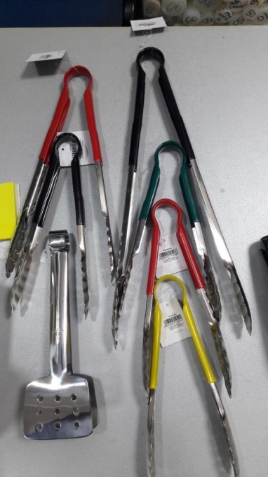 Hvataljka za roštilj 24cm Inox Contacto - zelena drška - Img 2