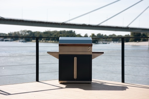 Bočna polica za postolje roštilja EG Home X - DRVO - Img 3