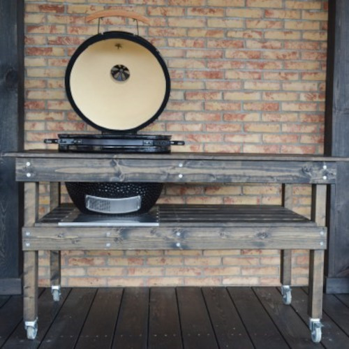 Wooden table for ceramic grill Grande Kamado Bono 140x70cm - Img 2