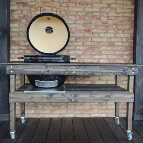 Wooden table for ceramic grill Grande Kamado Bono 140x70cm - Img 2