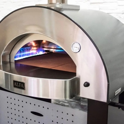 Peć za pizzu Alfa Forni CLASSICO 4 FXCL-4P-GGRA Hibrid - drvo i gas - Img 4