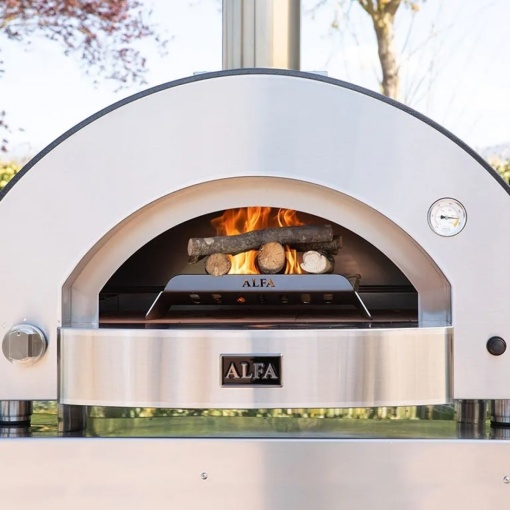Peć za pizzu Alfa Forni CLASSICO 4 FXCL-4P-GGRA Hibrid - drvo i gas - Img 5