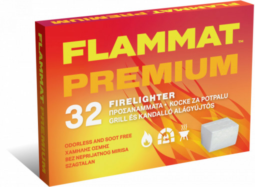 Kocke za potpalu bez mirisa 32/1 FLAMMAT PREMIUM