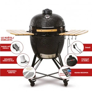 Ceramic grill Kamado Bono Grande 59cm - Black