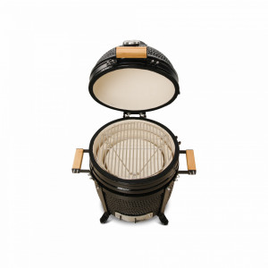 Keramički roštilj Kamado Bono Minimo 40cm - Black - Img 3