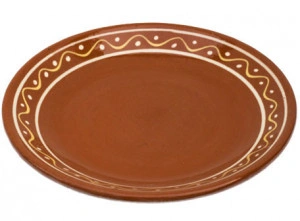 Tanjir ETNO - 22cm plitki Braon dizajn