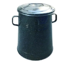 Kanta za mast emajlirana 30L