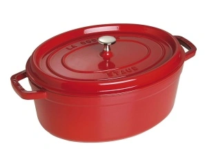 STAUB ovalna gusana posuda Cocotte 33cm - crvena boja