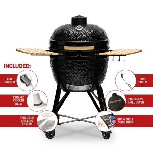Keramički roštilj Kamado Bono Limited 64cm - Black