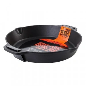 Cast iron pan 30 cm with two handles - Texas Club