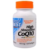 Doctor's Best Absorbtie imediata CoQ10 + Bioperina, 100 mg, 120 caps.+ TRANSPORT GRATUIT