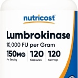 Nutricost Lumbrokinase, 150 mg, 120 Capsule + TRANSPORT GRATUIT
