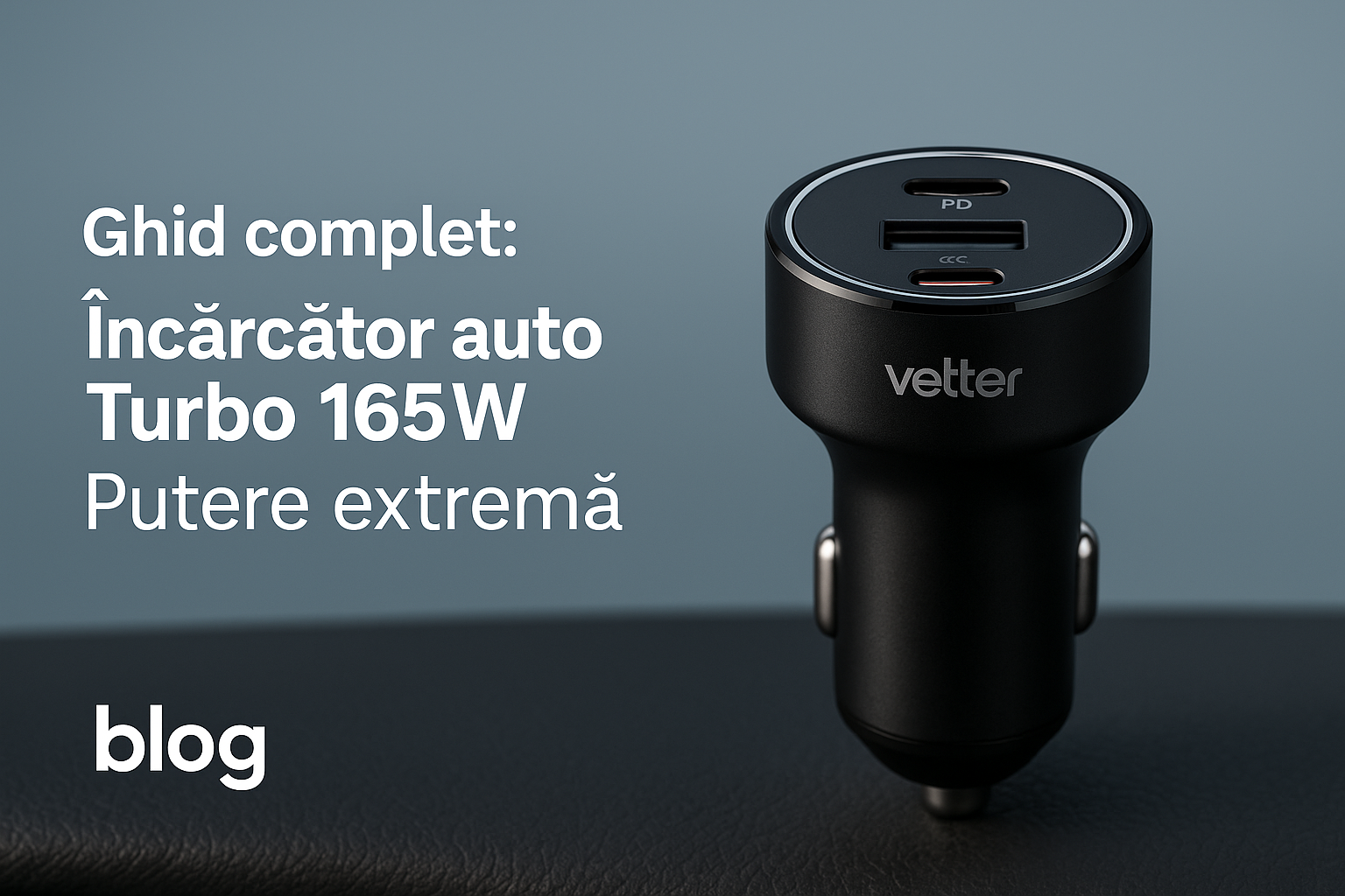 De ce ai nevoie de un incarcator auto performant? Ghid complet + analiza Vetter Turbo 165W