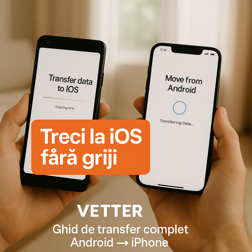 Migrare pe iOS: ghid complet pentru transferul datelor de pe Android pe iPhone