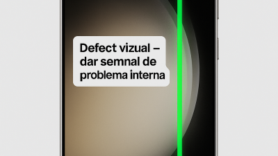 Dungă verde pe display-ul telefonului Samsung