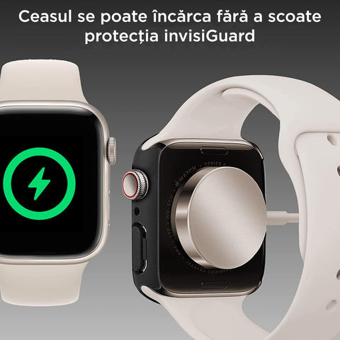 Protectie Apple Watch InvisiGUARD 42mm - compatibila incarcare wireless si curele, vetter.store