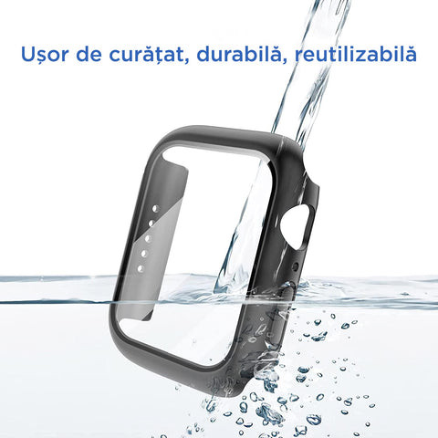 Protectie completa Apple Watch InvisiGUARD 42mm Black - intretinere si utilizare, vetter.store