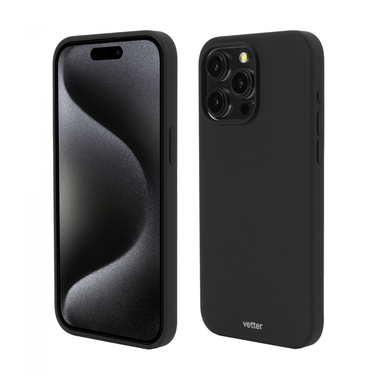 Husa iPhone 15 Pro Clip-On Soft Touch Silk Series Mag Safe Compatible Negru