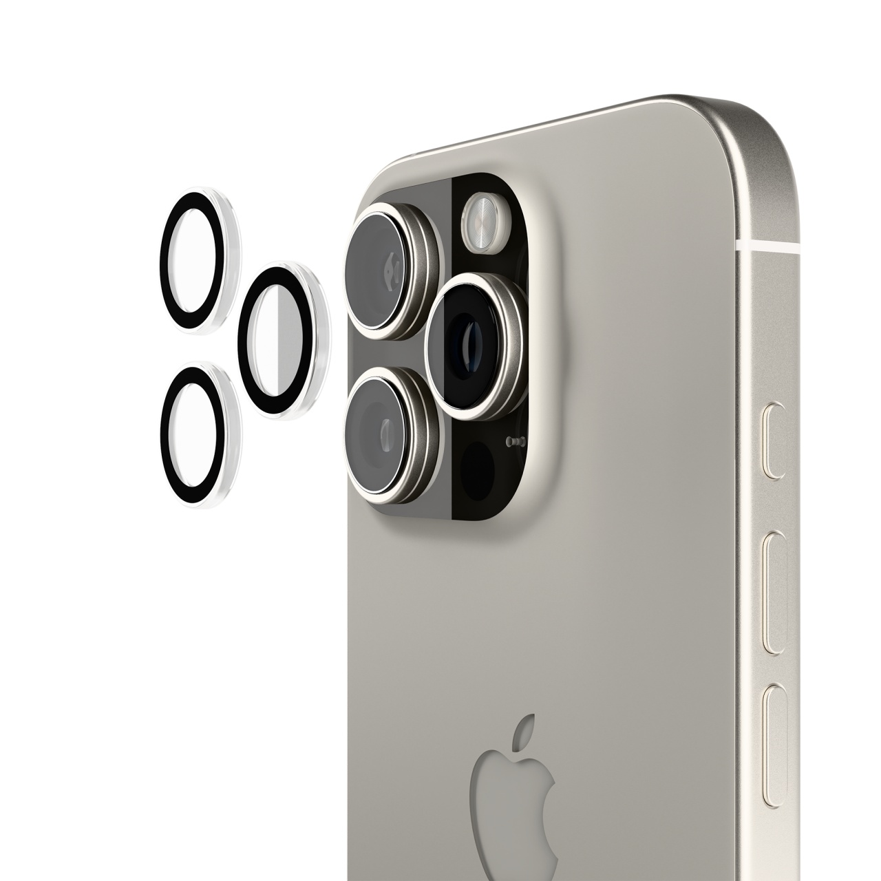 Detaliu folie de camera iPhone 16 Pro Max