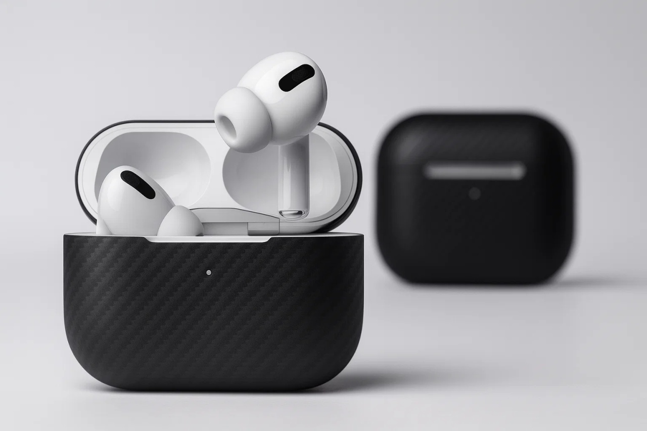 Husa AirPods Pro 3 Carbon Matt Black – Vetter Protectie Premium