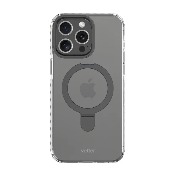 Husa iPhone 15 Pro Clip-On Crystal Compatibila MagSafe Negru