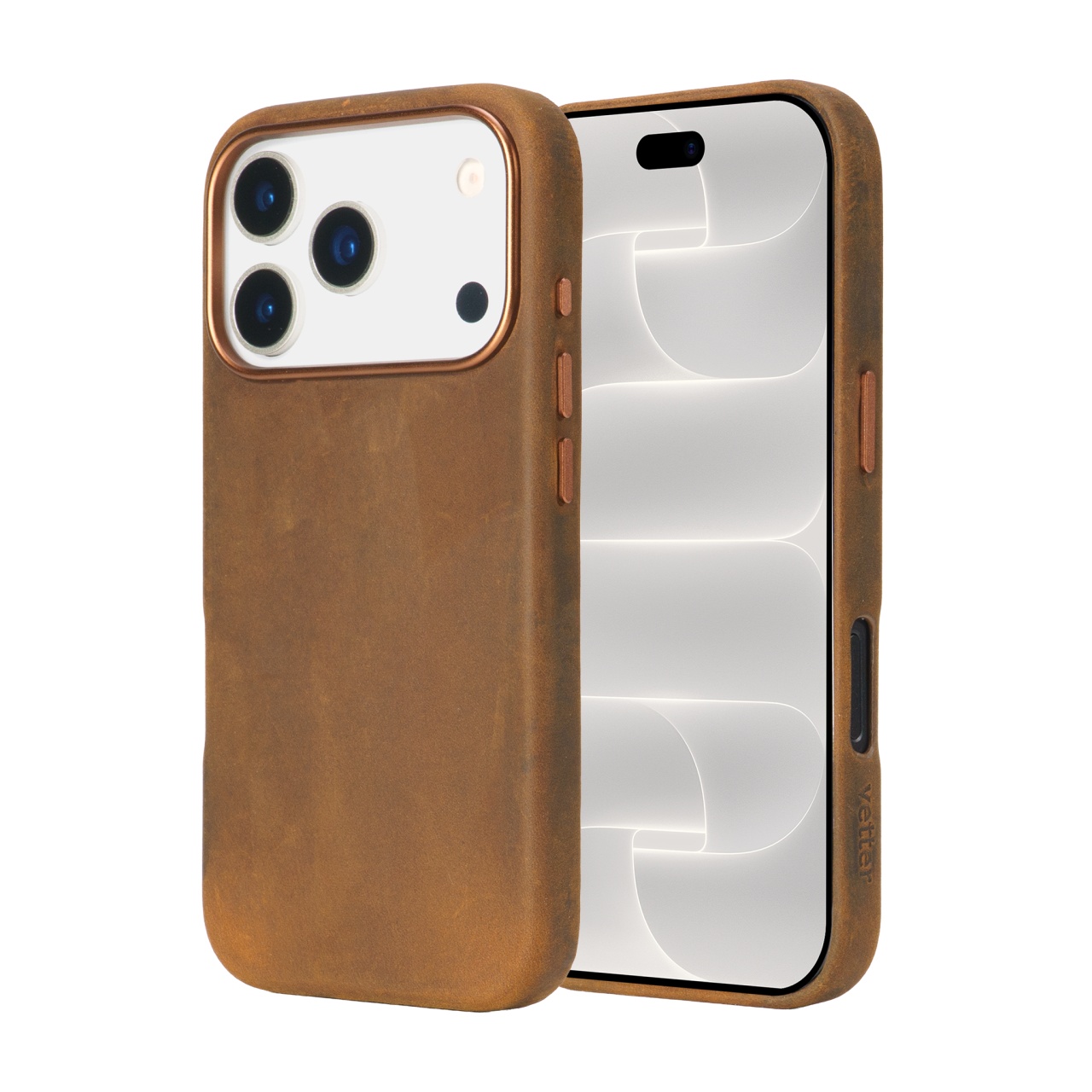 Husa leatherUP Patina MagSafe Compatible pentru iPhone 18 Pro
