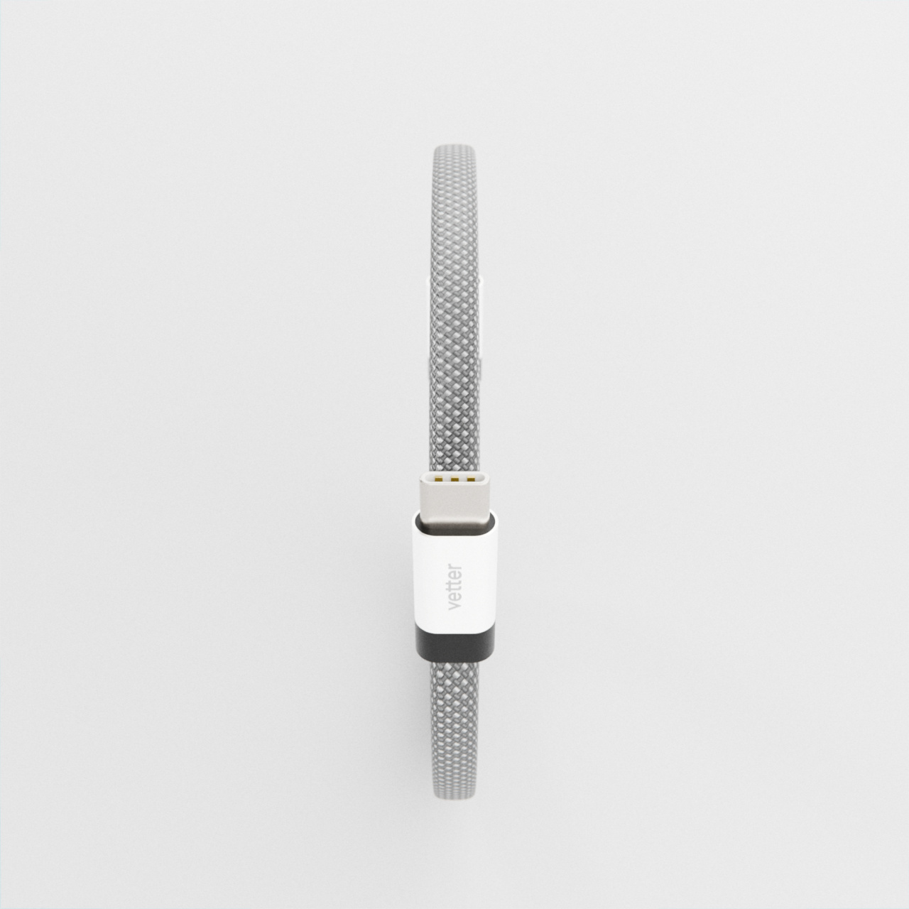 Conectorul USB-C al cablului loopFIT, cu profil plat