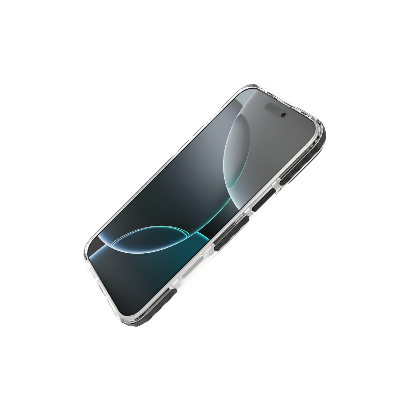 Husa iPhone 16 Pro Transparent cu Negru