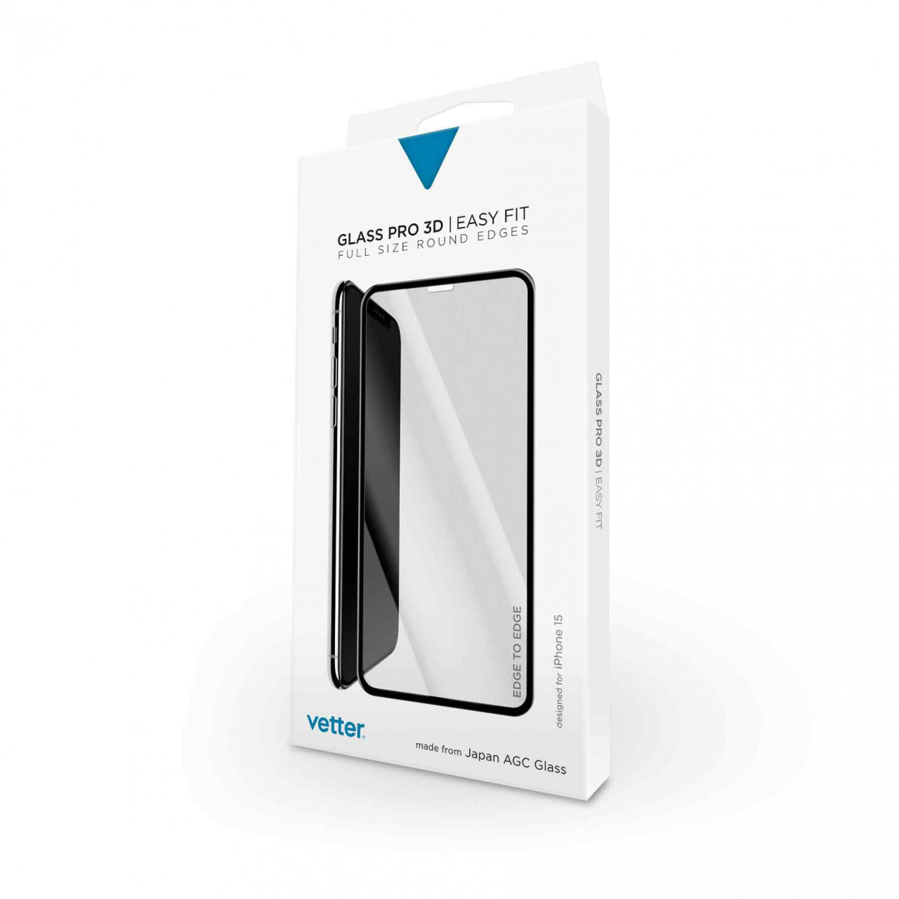 Folia de sticla 3D Easy Fit Vetter pentru iPhone 15