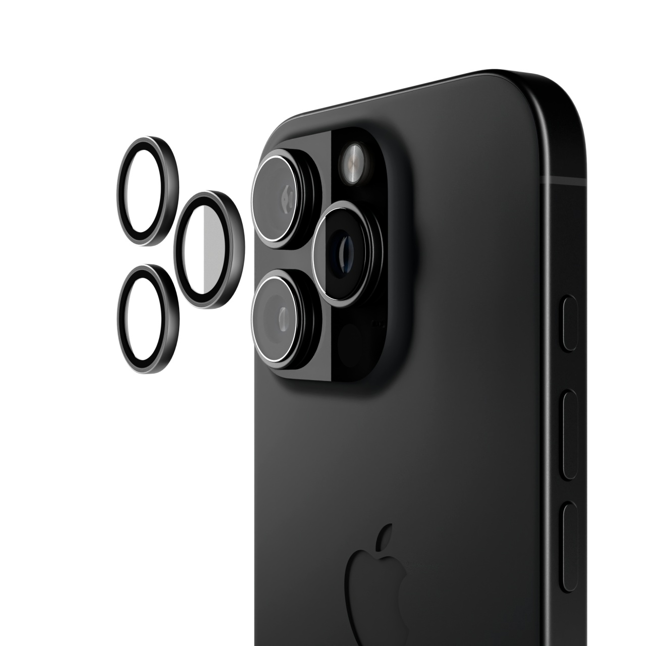 Detaliu folie de camera iPhone 16 Pro Max
