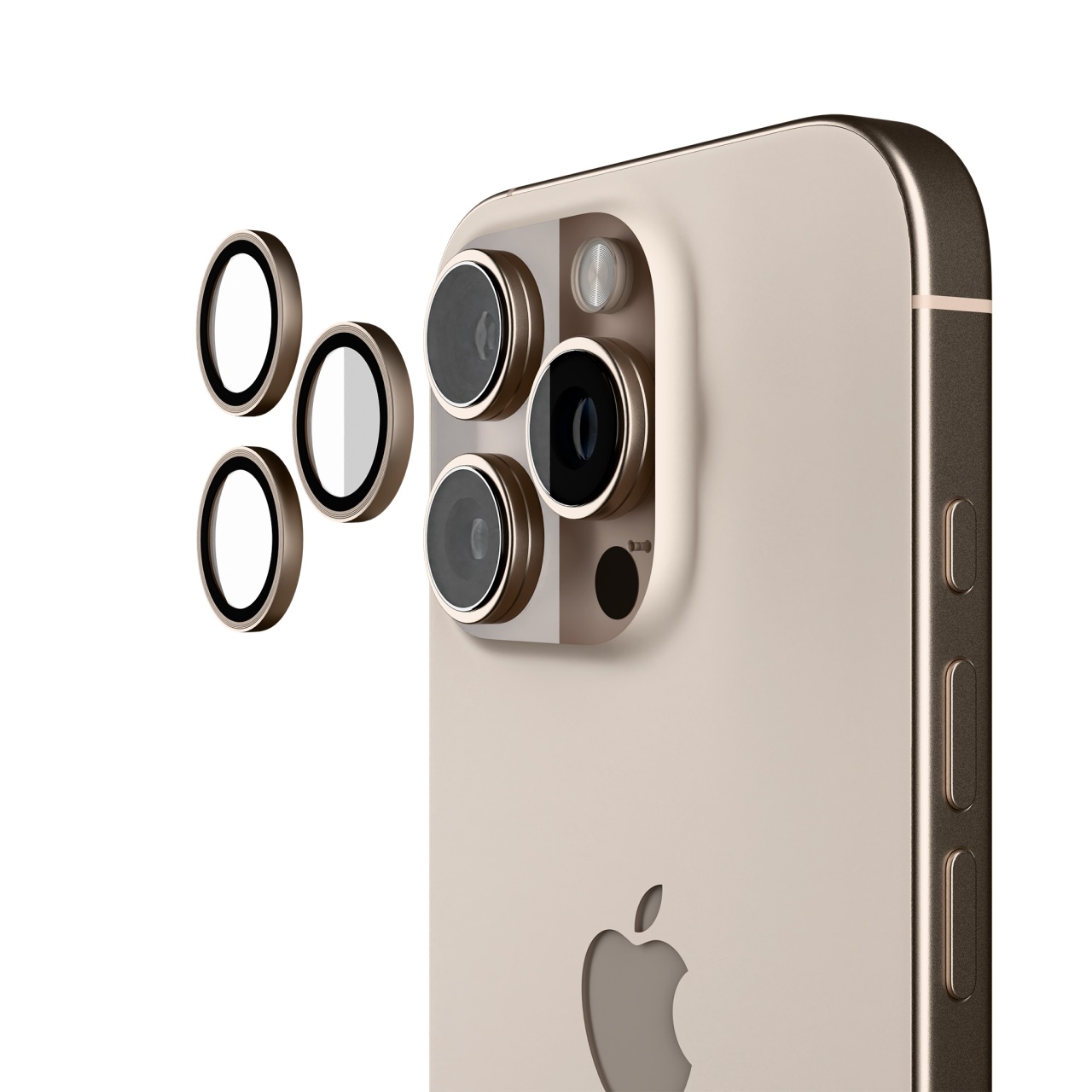 Detaliu folie de camera iPhone 16 Pro Max