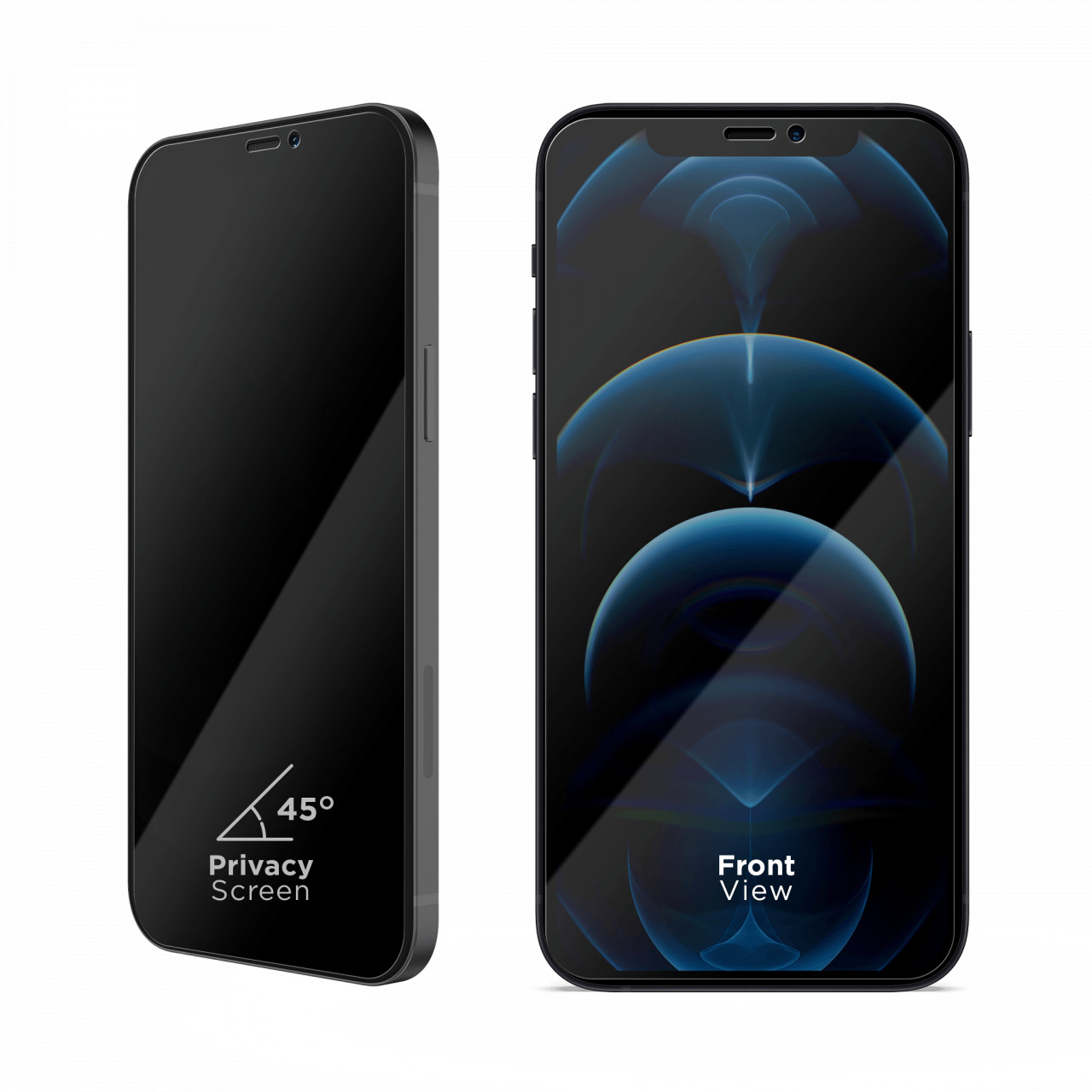 Folia privacy Vetter pentru iPhone 12 Pro, vazuta din fata