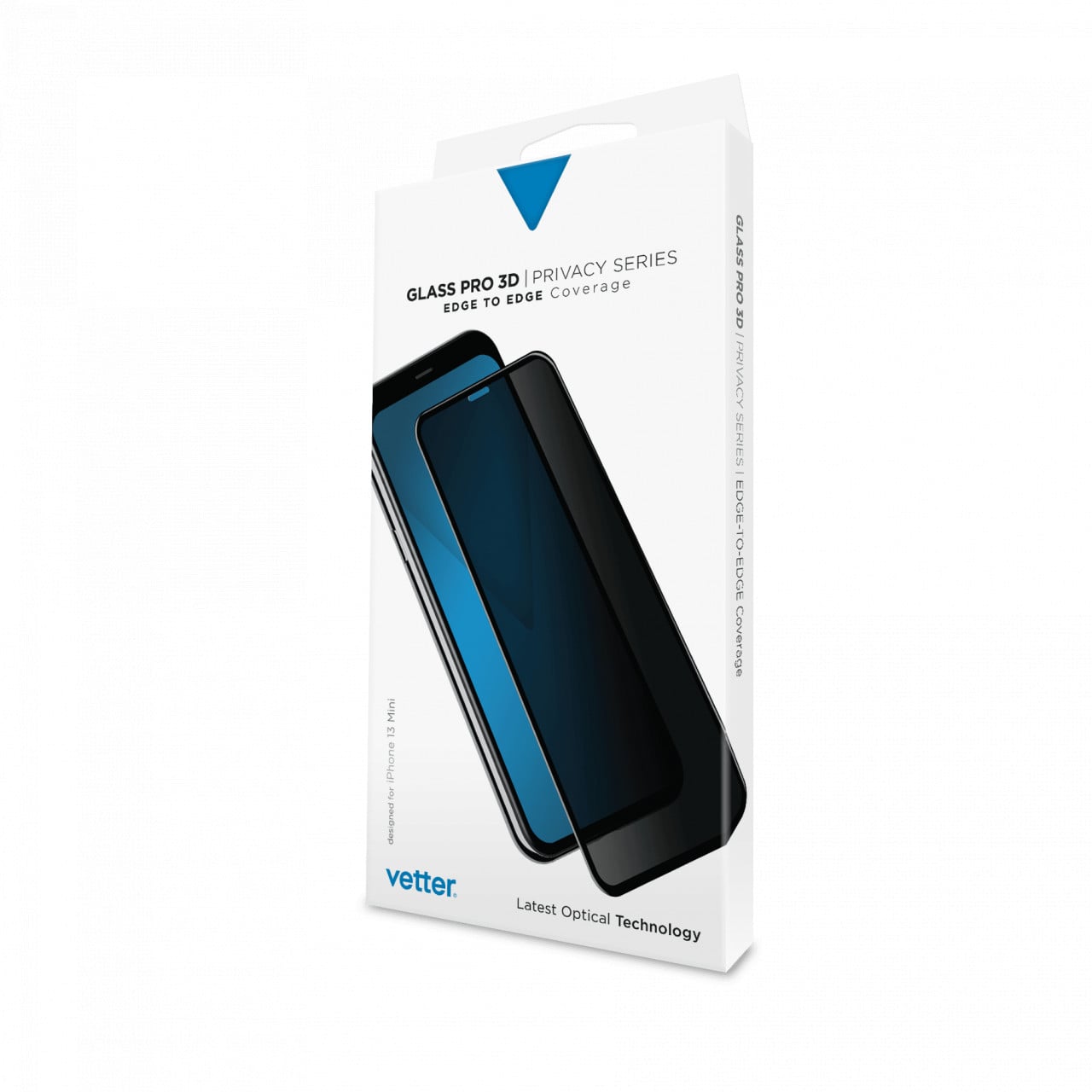 Folia privacy Vetter pentru iPhone 13 mini 3D Privacy Series, vazuta din fata